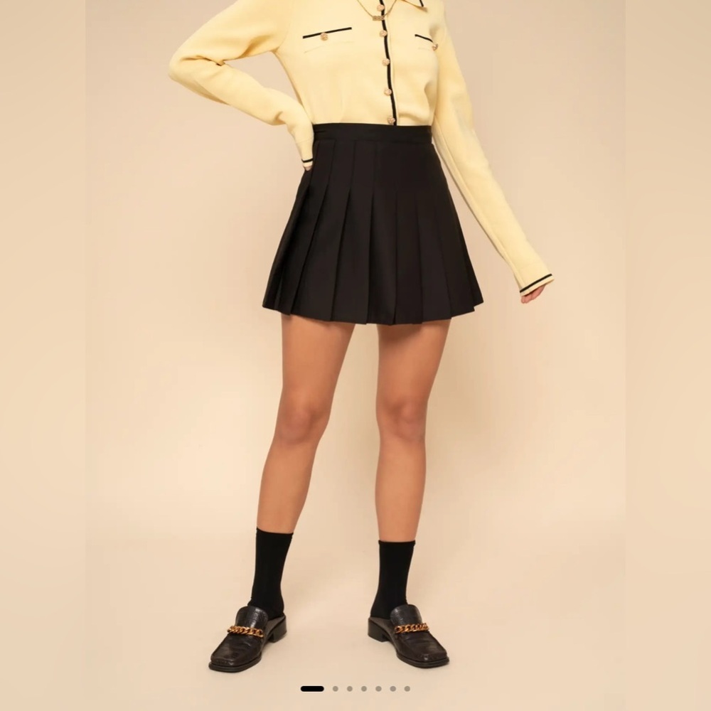 Cider Black Skater Skirt - Picture 6 of 13